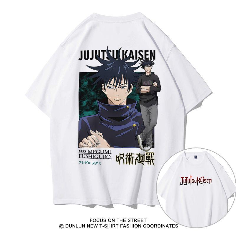 Spell Return Battle Short Sleeve T-Shirt Men's Five Knotts Youren Animation Clothes Summer Cotton Tide