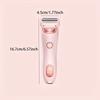 Portable double-head electric shaving device for men and women, bikini private area and armpit hair removal device