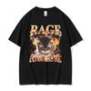 Rage Consumes Me Cat Funny Meme T Shirts Unisex Women Vintage Fashion Oversized Cotton Tshirt Y2k Harajuku ONeck Clothing Tshirt