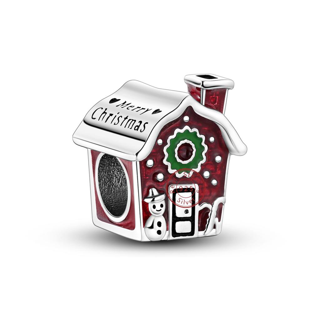 Nové zimní přívěsky Korálek Měděná sněhová vločka Sněhulák Tučňák Jelen Visací hodí se na náramek Náhrdelník DIY šperky