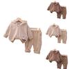 Kids Casual Long-Sleeve Set, Comfortable Daily Wear Outfits