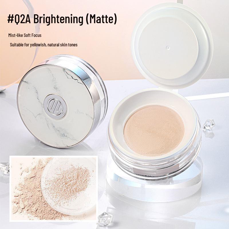 

MYG Vitality Light Медовая Рассыпчатая Пудра: Контроль жирности, Водостойкий, Потостойкий, Стойкий матовый финиш с бесплатной кистью для румян. 8g