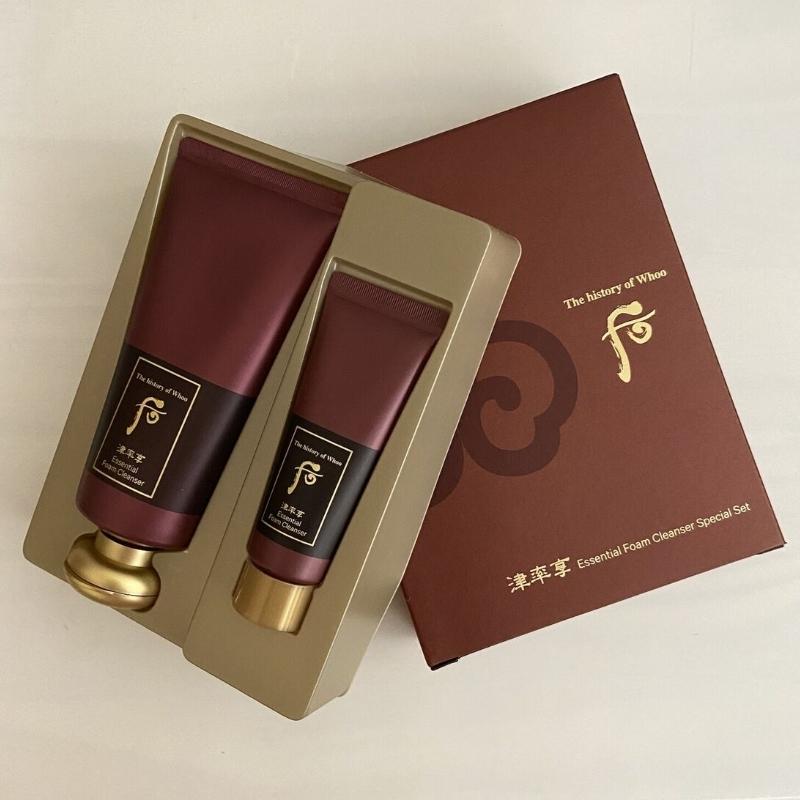 The History of WHOO Jinyulhyang Essential Foam Cleanser 180mL + 40mL Special Set /Moisturizing, Korean Cosmetics, Kbeauty