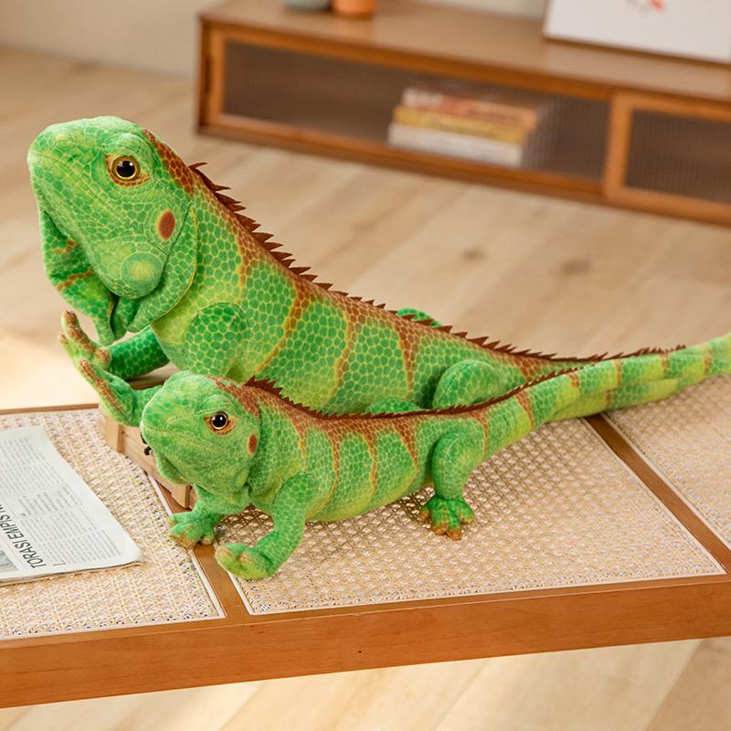 Simulation Reptiles Lizard Chameleon Plush Toys Personality Realistic Animal Stuffed Doll for Kids Birthday Gifts
