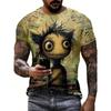 Men's 3D Printed T-Shirt Short Sleeve O-Neck Pullover Casual Top