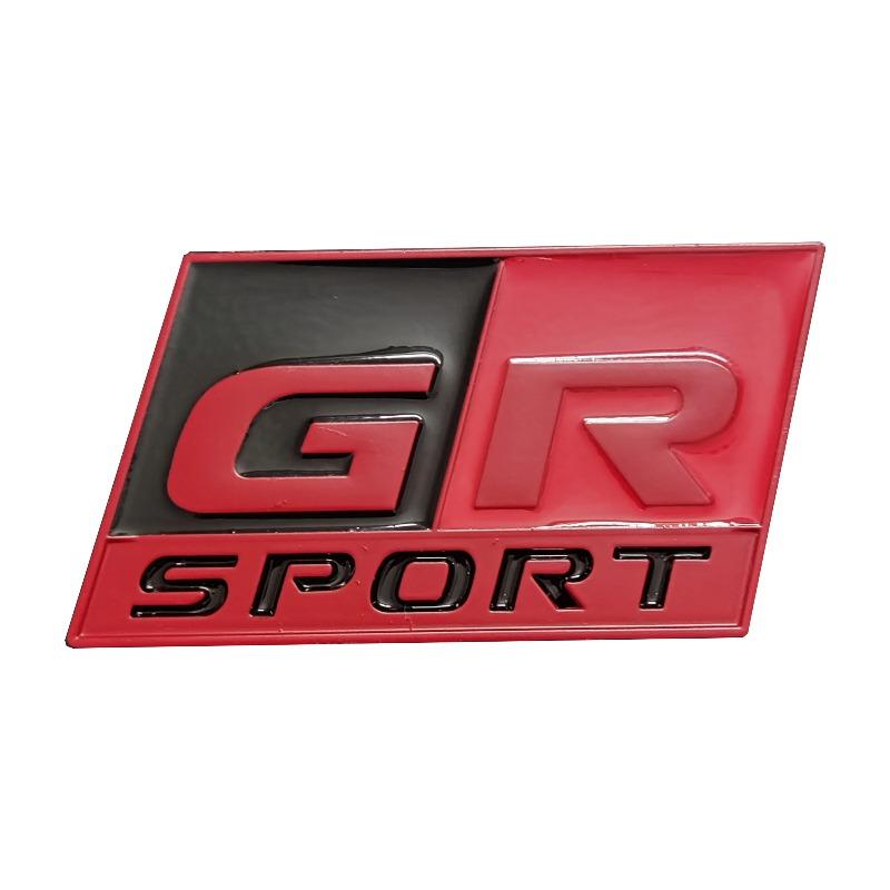 GR Sport metal car sticker badges for  Prado 86 HV Yaris RZ RC RS C-HR Corolla Prius Harrier Camry Tacoma Venza RAV4