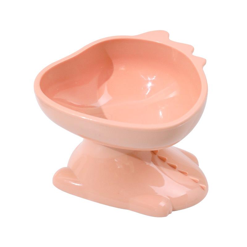 Pet Bowl Cat Bowl Dog Bowl Oblique Mouth High Foot Pipi Tao Original Hungry Dragon High Foot Bowl Plastic Bowl Pet Supplies