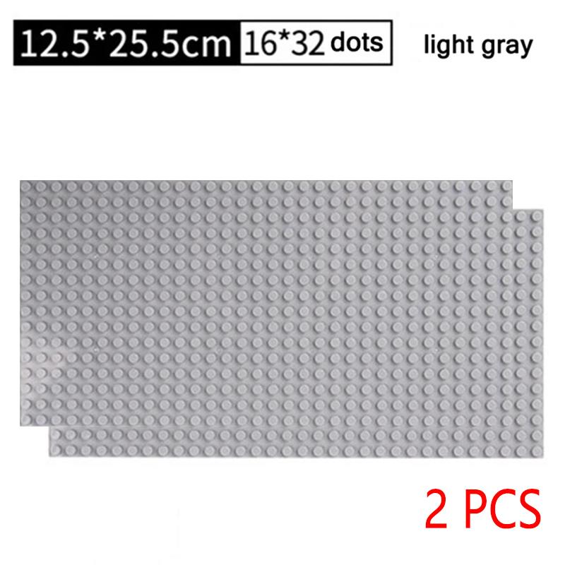 2PCS Classic Baseplates 32x32 16x32 Dots Base Plate MOC Blocks Plastic Building Bricks Assembly Compatible Brand City Friends