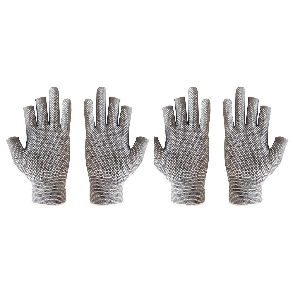 3 Fingers Cut Universal Fishing Gloves Half Finger Summer Outdoor Angling Sunscreen Anti-Slip Gloves Sports Fishing Accessories