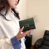 2025 Women's Crocodile Pattern Wallet: Multi-Card Foldable Coin Purse with Snap Button