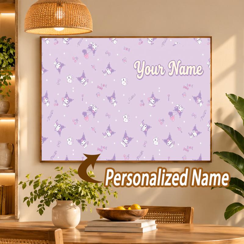 Custom Name Kuromi 5D Diamond Painting Personalized Full Drill Diamond Art Kit Gift