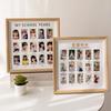 Office Decor Square My School Year Photo Frame Oak Color Creative Kids' Photo Frame Simple Photo Holder
