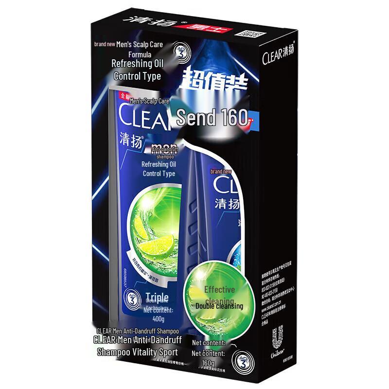 

Clear Men Anti-Dandruff Shampoo, Refreshing Oil Control