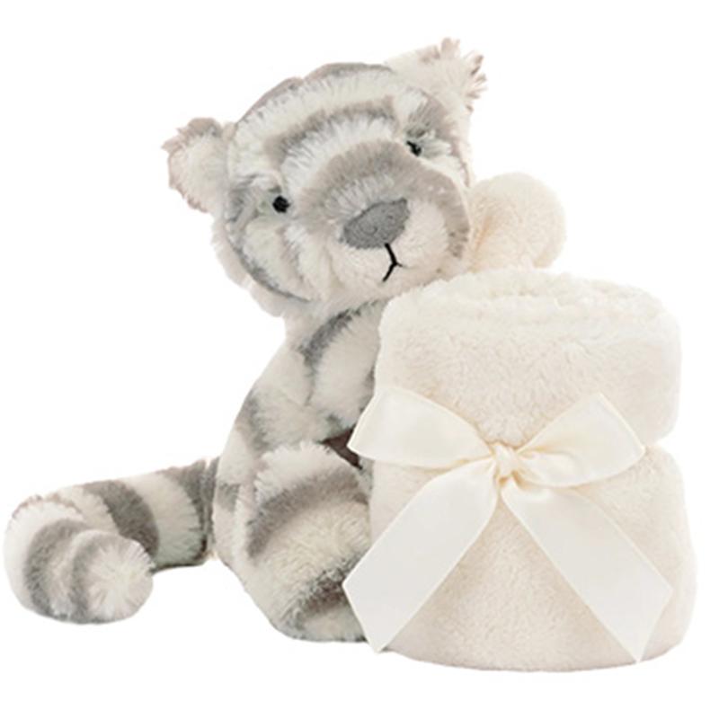 JELLYCAT Shy Series Snow Tiger Comfort Towel Companion Doll Plush Doll 13cm high