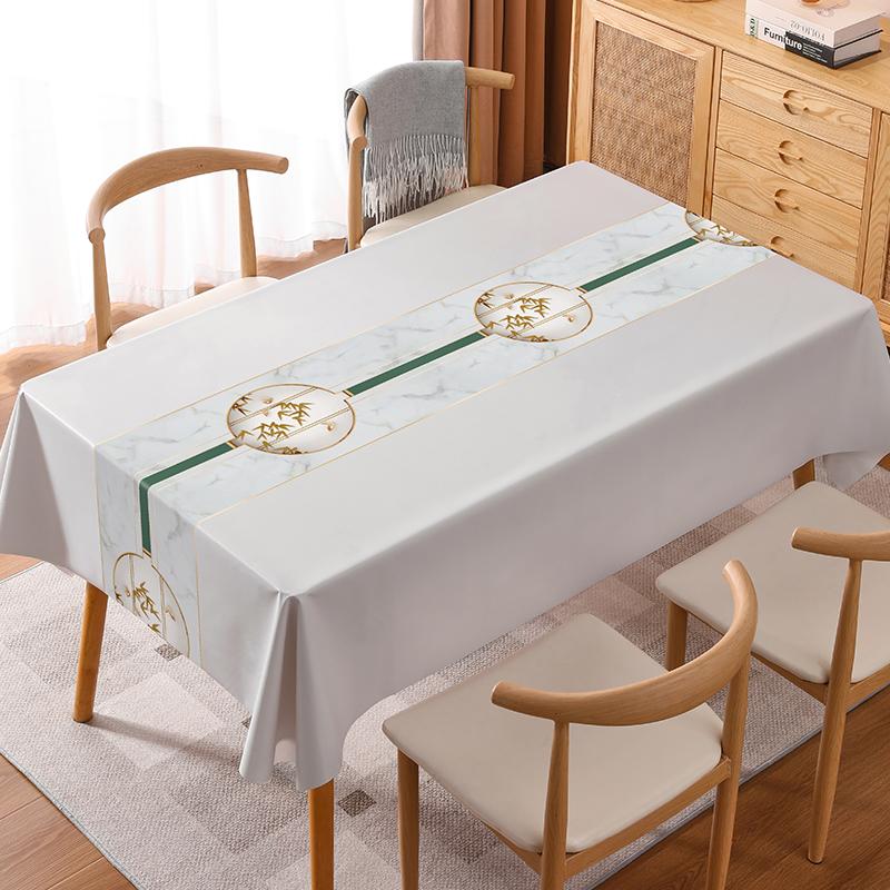 Waterproof Flower Table Cloth Soft Washable PVC Tablecloths Dining Tea High-end Towel Rectangular Desk Sheet Hotel Breakfast Mat
