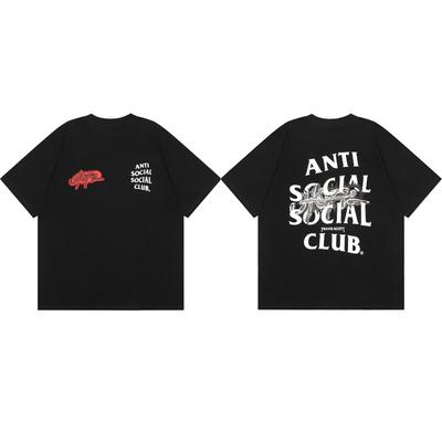 Street Trend Club Graffiti Letter Hase Lässiges T-Shirt Herren und Damen Luxusmarke Oberteil