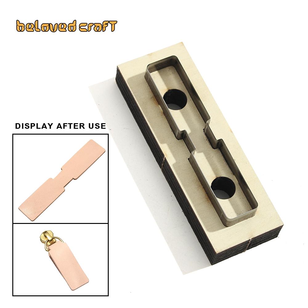 Zipper Leather Cutting Die Cut Mold, Leather Punch Die Set Leather Crafts Kraft Tool Handmade Cutters - Bag Zipper Pullers