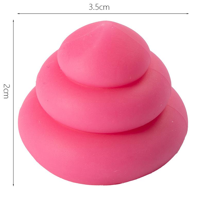 Süßes Fidget Knet-Kackhaufen Spielzeug Geschenke Stressabbau Sensorisch Lustige Kackhaufen Form Kinder und Erwachsene Fidget Scherz Streichspielzeug Zufällige Farbe