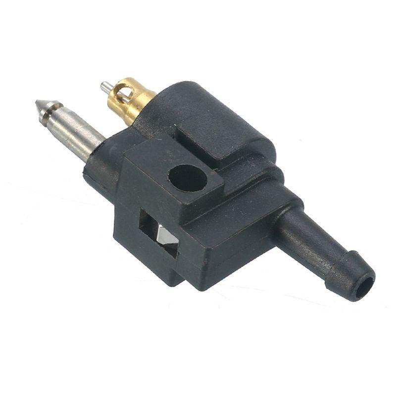 Fuel Line Rubber Plastic Motorcycle 1/4" 6mm Fuel Hose Connector Joint for Outboard Motor
