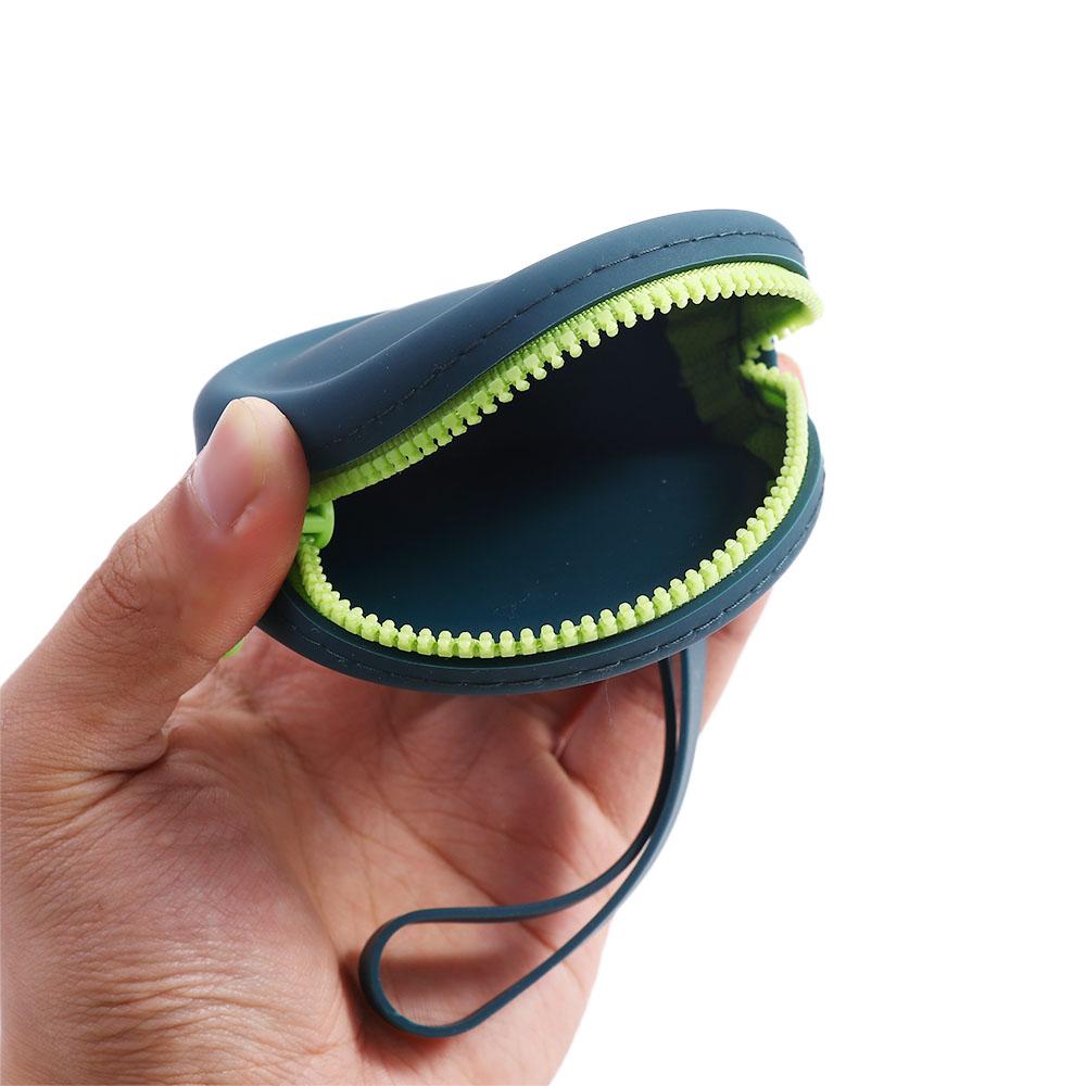 Box Women Headset Bag Earphone Storage Bag Mini Wallet Headphone Case Silicone Coin Purse Money Bag