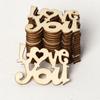 Pack of 60 Wooden Letters Wood Slices Unfinished Signs Scrapbooking Crafts Anniversary Gifts Love Wedding Happy Birthday Party
