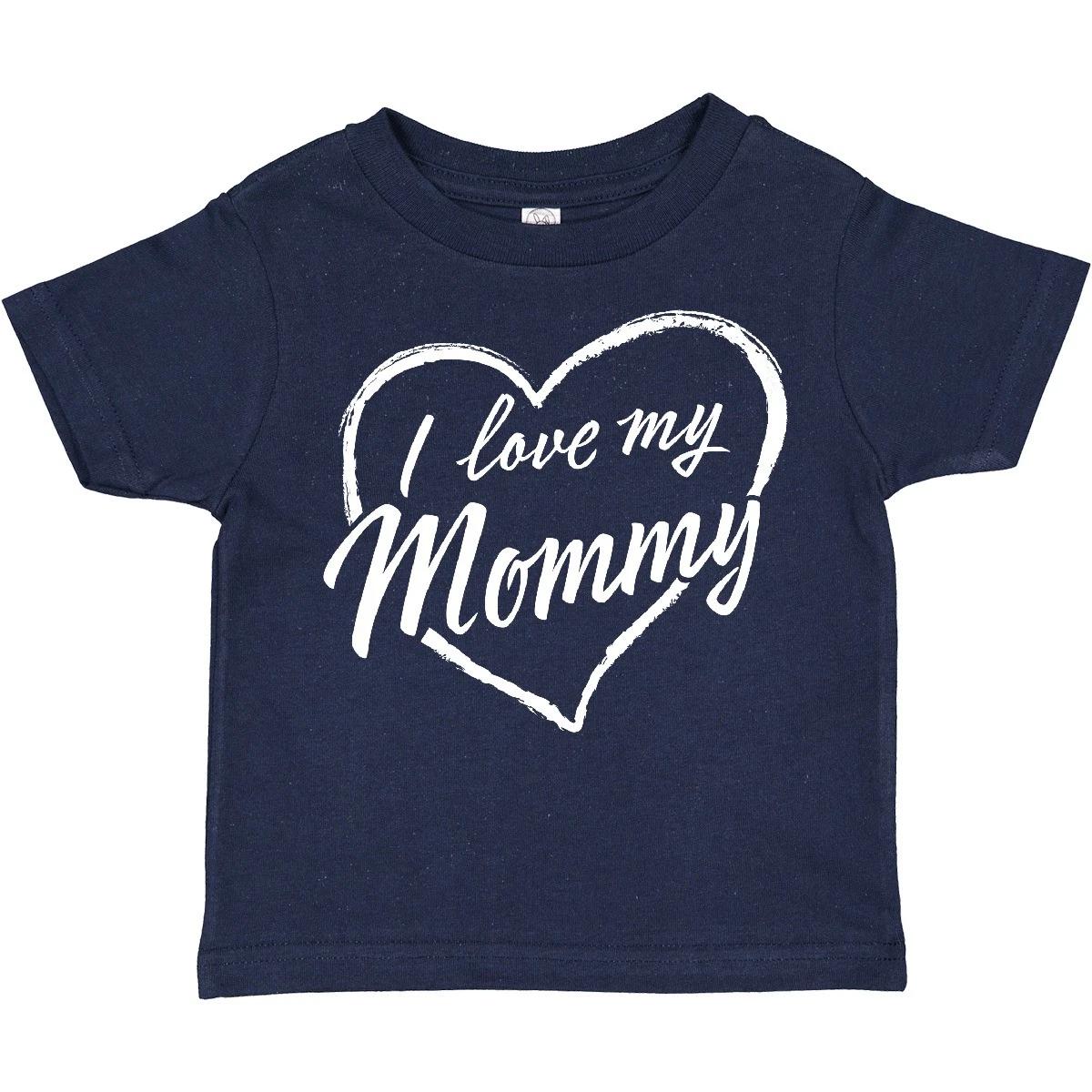 

Inktastic I Love My Mommy In White Chalk Heart Toddler T-Shirt Family Mom Parent 110