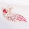 Fashion Animal Rhinestone Crystal Peacock Brooches For Women Clothing Coat Jewelry Accessries Gifts
