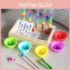 Wooden Early Learning Color Matching Test Bead Toy For Gift Children