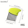 1PCS Stainless Steel Wave Knife for Vegetable Potato Carrot - Kitchen Slicing Tool for French Fries Potato Chips