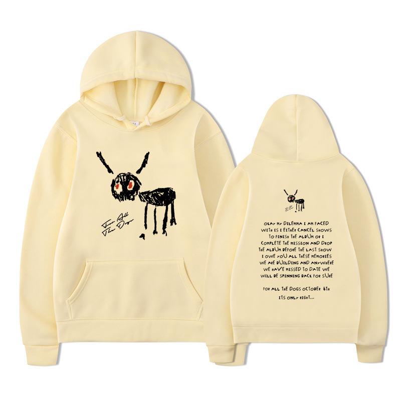 Rapper Drake for All The Dogs Letter Hoodie Design Men's Women's Sweatshirt Fleece Oversized Couples Streetwear Hoodies