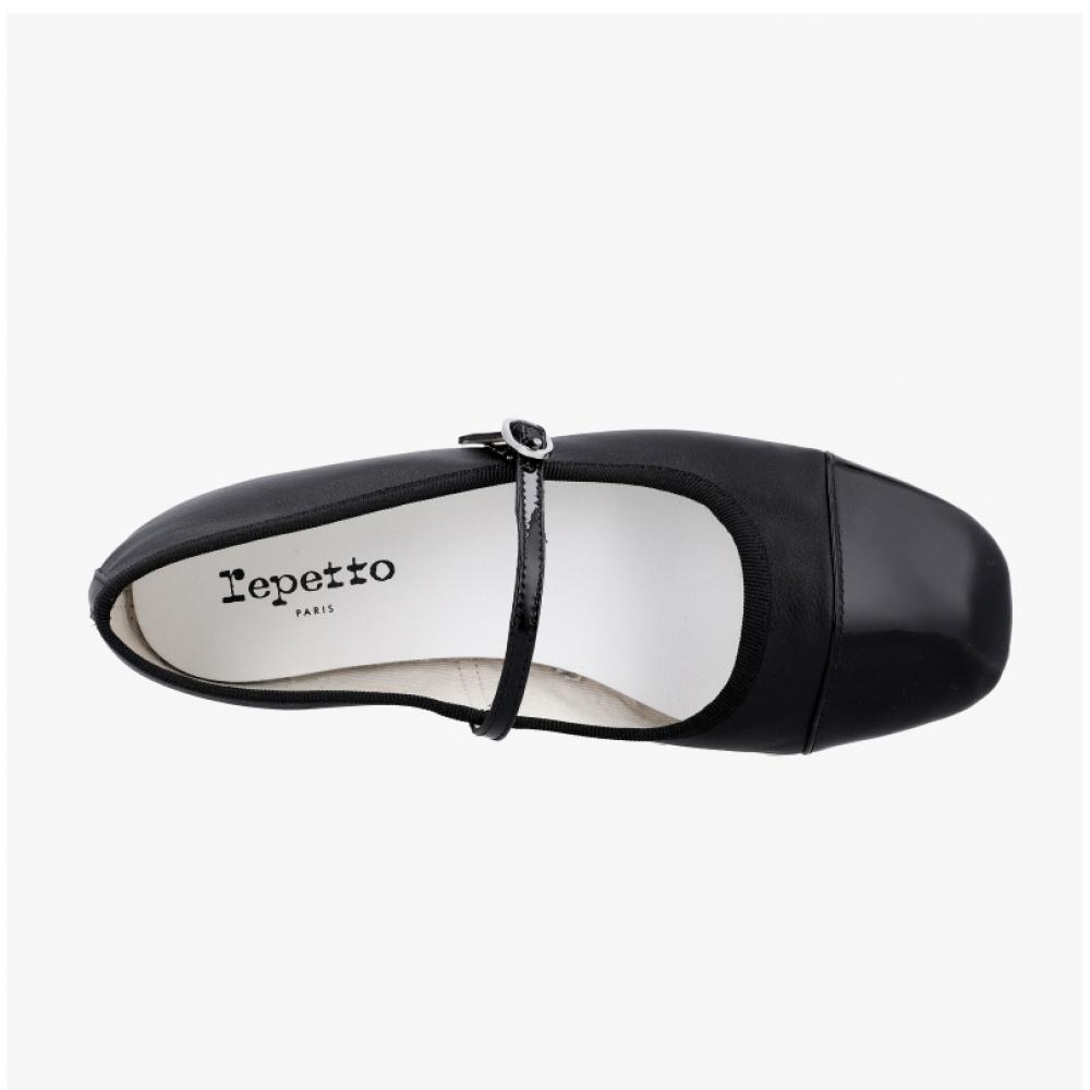 Repetto Georgiana Zehenkappe Glänzende Flache Schuhe V4222vve410