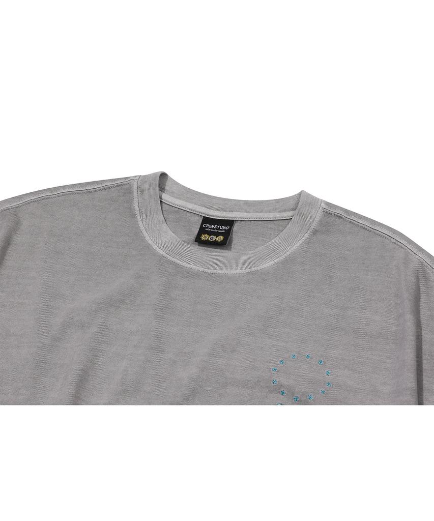 CPGN STUDIO 1896 Star Pigment Short Sleeve T-Shirt Ghost Grey
