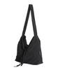 Socharming Plain Easy Corduroy Suede Reversible Shoulder Bag - Black