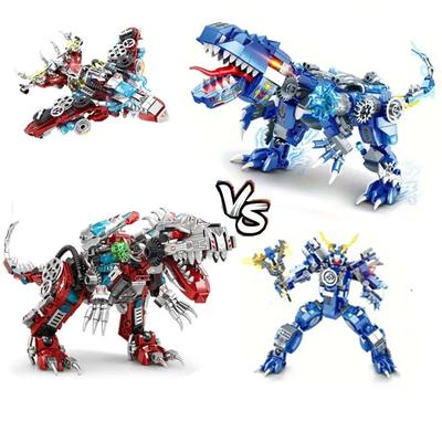 2 W 1 Jurajski Mechaniczny Indominus Rex Dinozaur Świat Model Klocki Budowlane Miasto Wojownik Dino Park Klocki Zabawka dla Dzieci