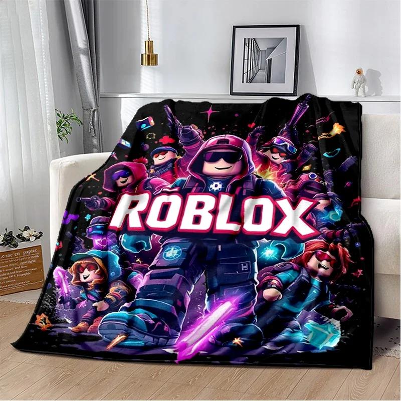 2025 New Style R-Robloxs Cartoon Game Gamer Soft Blankets,Keep Warm Throw Blanket Comfortable Blanket for Beds Sofa Home Bedroom
