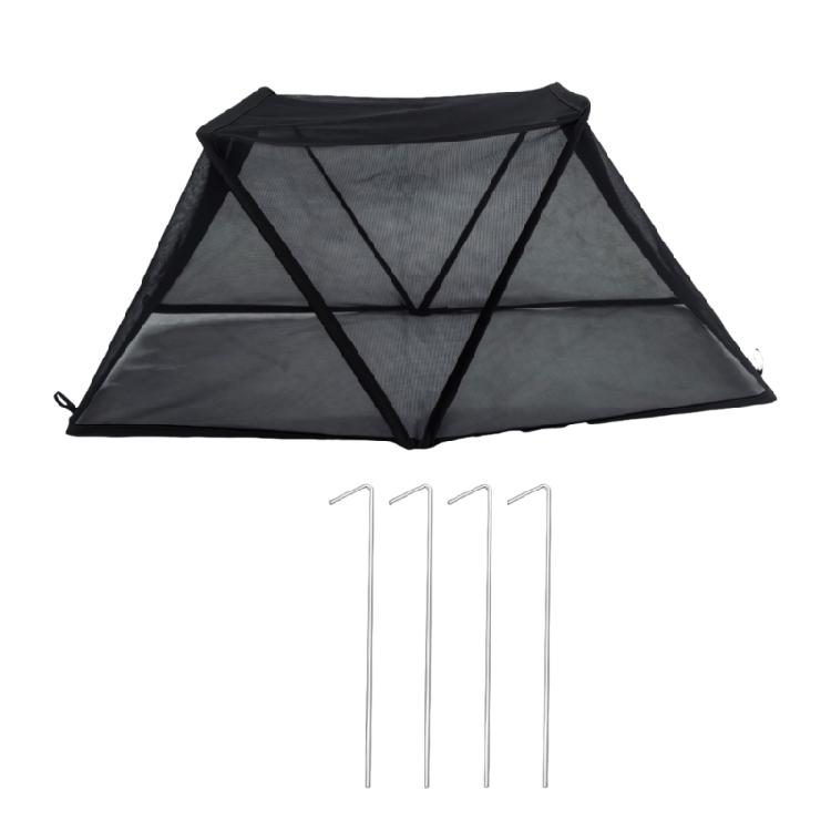 

Garden Shade Net for Raised Beds Foldable Plant Cage with Ground Stakes Raised Bed Cover for Plant Protective чёрный