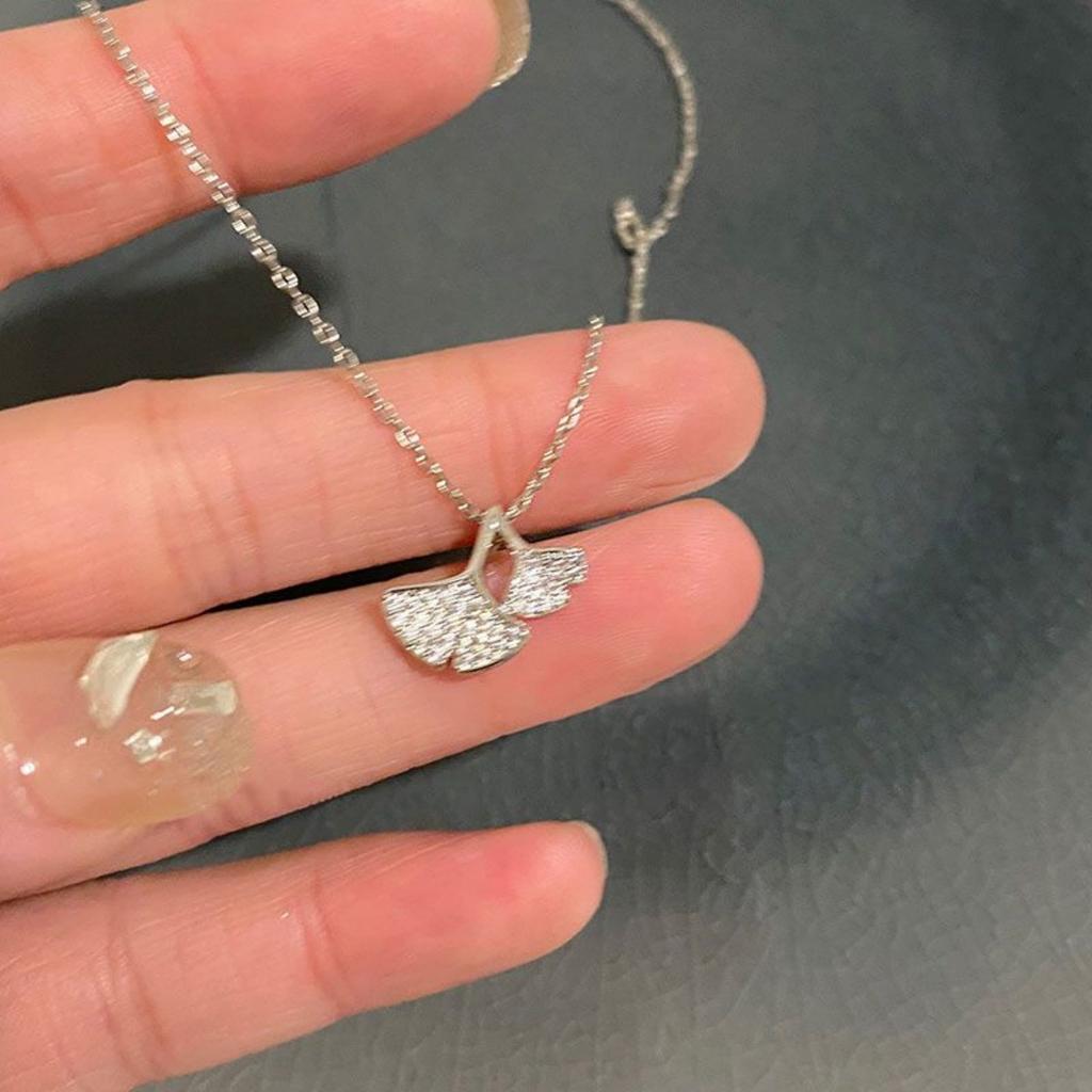 Commuting Fashion Multi Style Necklaces Versatile Sweet Butterfly Necklace Y2k Fairy Pink Crystal Bow Knot Pendant Necklaces