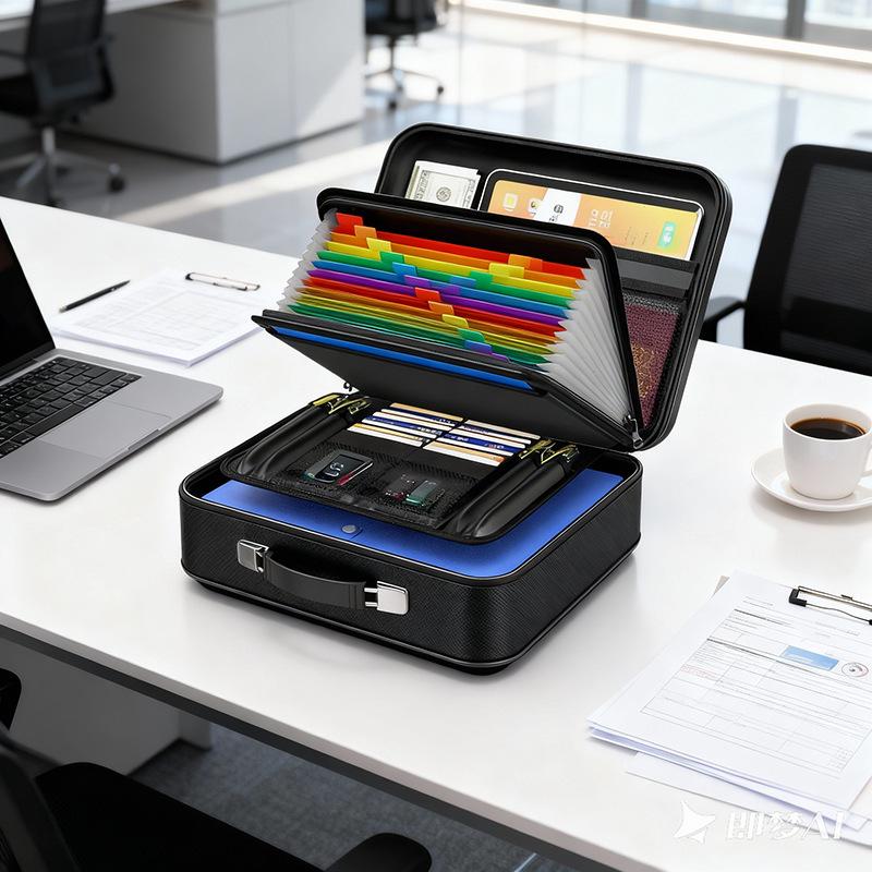 Portable Waterproof Fireproof Hard Shell Document Storage Box