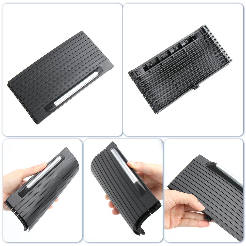 Car Storage Box Sliding Shutters For Ford Escape 2017-2020 Glove Box Slide Roller Cup Holder Roller Blinds Cover Replacement