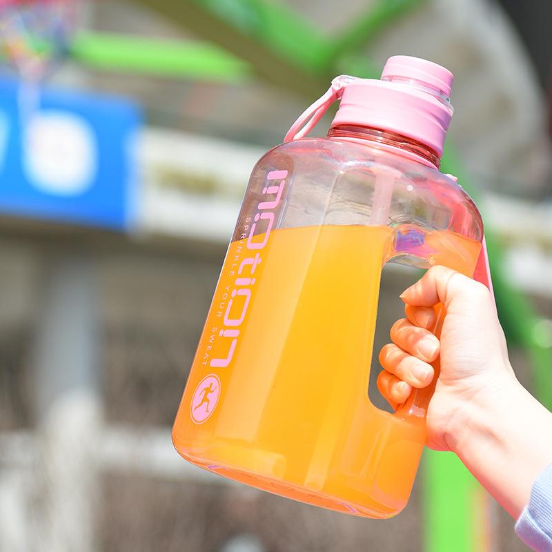 New Transparent Ton Barrels Pc Large Capacity Men and Women Water Cup Outdoor Fitness Exercise Portable Portable Sports Bottle