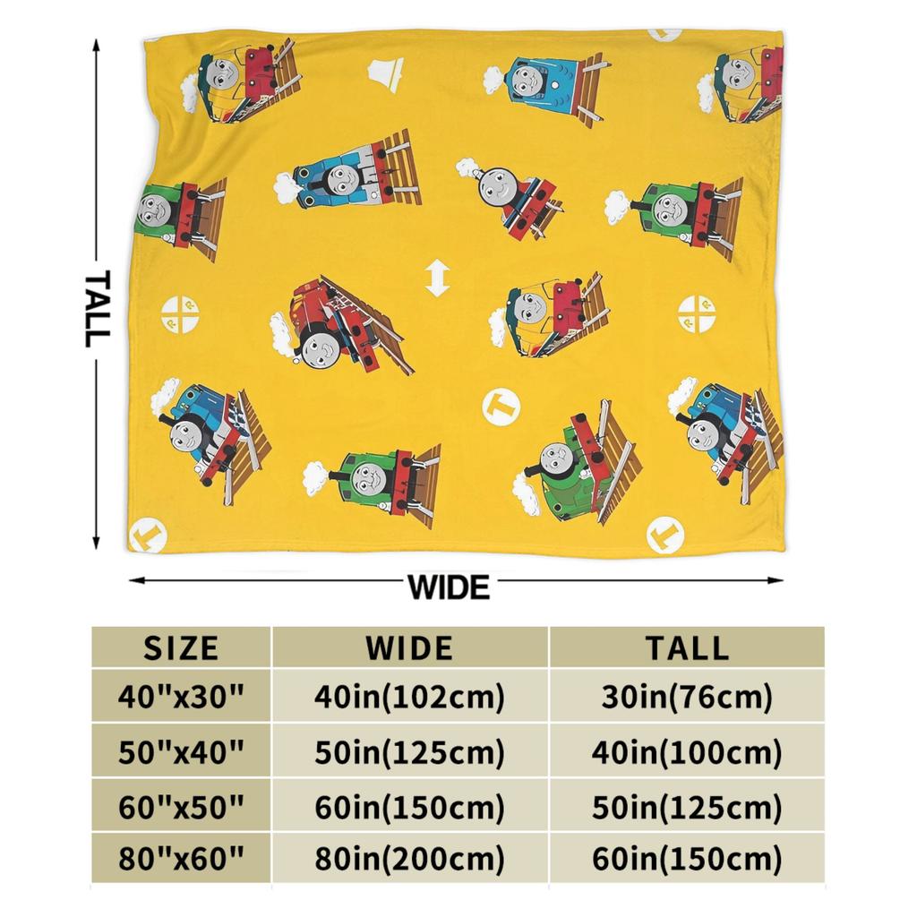 T-Thomas De Treinvriendjes Deken Kwaliteit Warm Zacht Cartoon Plaid Deken Winter Reis Bank Stoel Sofa Bed Pluizig Sprei