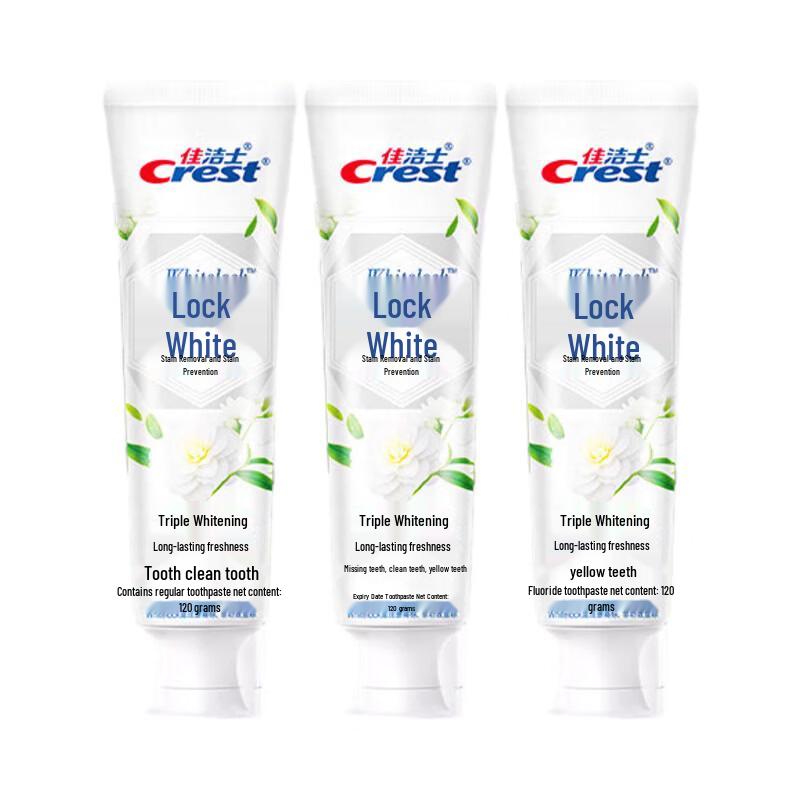 Crest Dual-Color Whitening Toothpaste Jasmine Camellia