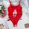 Lingerie Set Backless Women Sheer Floral Lace Strappy Bodysuits Erotic Fancy Sexy Underwear Sexy Flower Jumpsuits Exotic Apparel