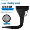 Großer Kunststofftrichter für Kraftstoff, Motoröl, den Haushalt und Wein, geeignet für Autos und Motorräder