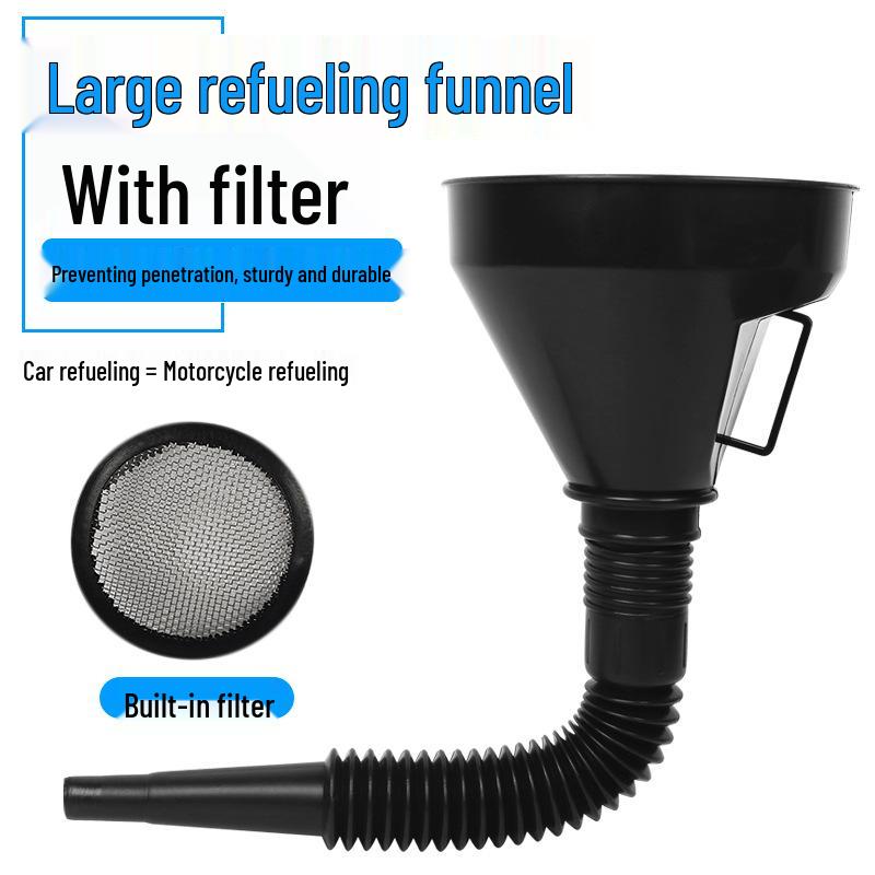 Großer Kunststofftrichter für Kraftstoff, Motoröl, den Haushalt und Wein, geeignet für Autos und Motorräder