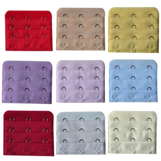 10Pcs 3-Row 3-Hook Universal Women Bra Extender Clasp Strap Extension Band Set