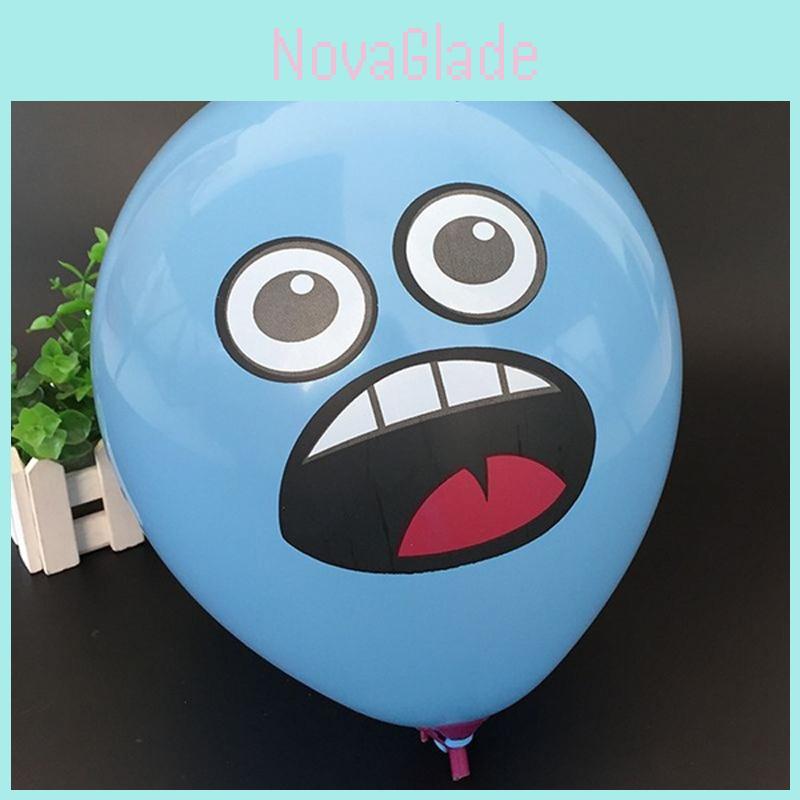Ballons en latex Smiley Yeux Ronds Délicieux 20 pièces Parfaits Pour les Fêtes d'Anniversaire Joyeuses