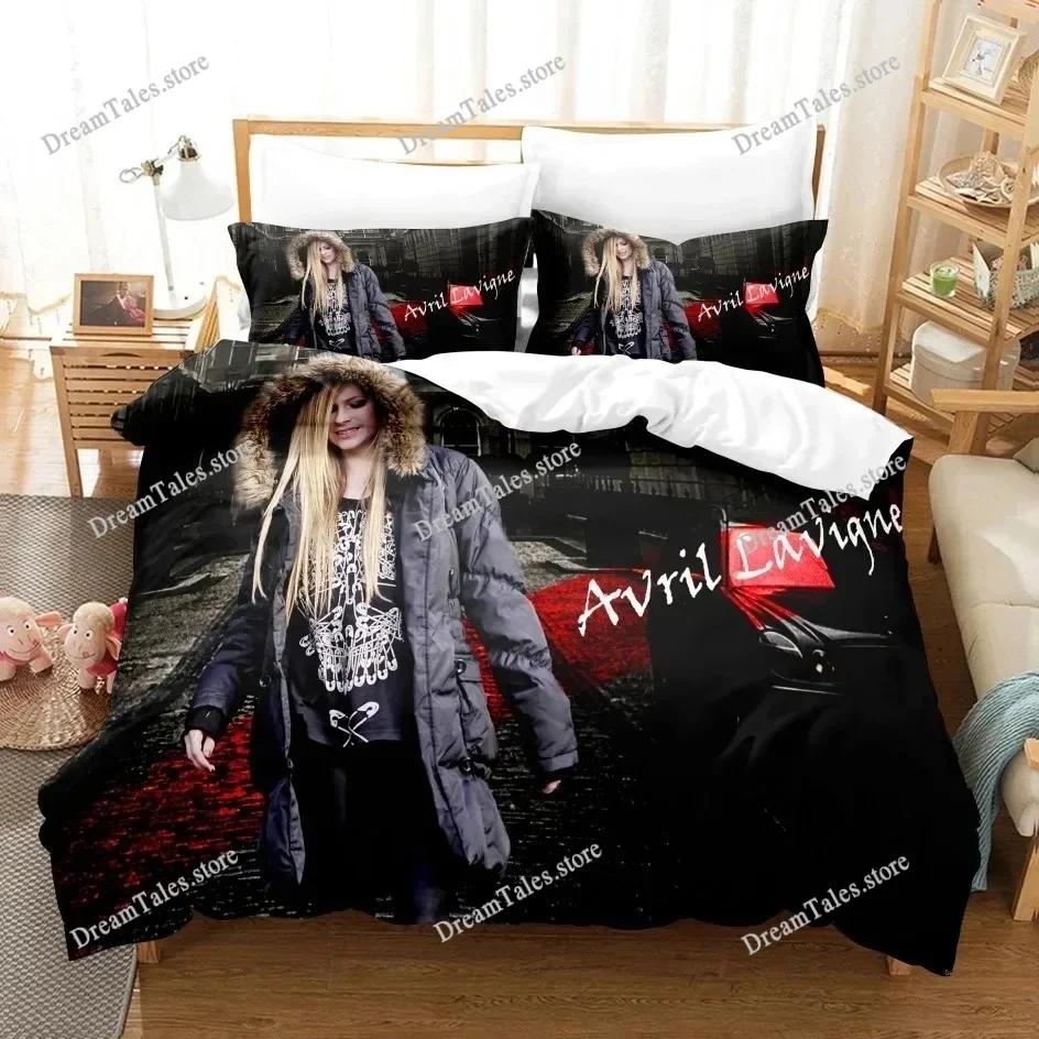 Avril Lavigne Bedding Sets Exquisite Bed Supplies Set Duvet Cover Bed Comforter Set Bedding Set Girls Birthday Gift741