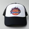 Dickies Flame Logo Standard Mesh 874 Street Cap Free Flame Cap, Unisex, (JP, Alphabet, Size, White)
