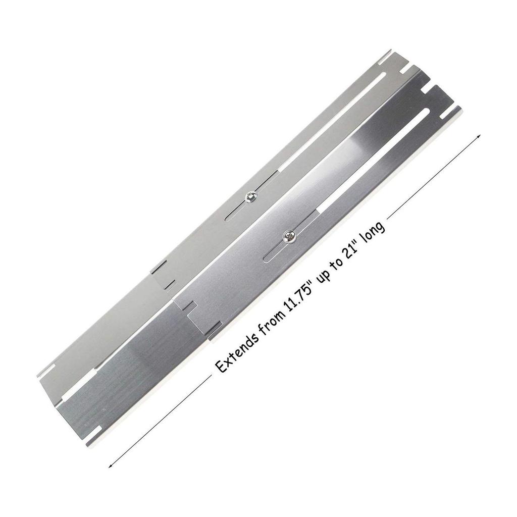 Grill Heat Plates Shield Extends from 11.75" up to 21" or 18.8" Replacement Parts Heat Deflector Stainless Iron Heat Tent